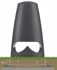 Triangle Garden 7 głośnik zewnętrzny ogrodowy IP66 Szary - 7