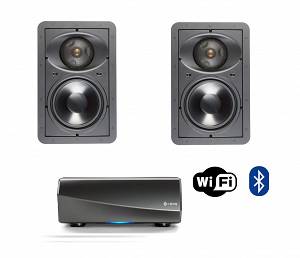 Denon Heos AMP HS2 / Monitor Audio W280-IDC / Bluetooth / Wi-Fi / ściana