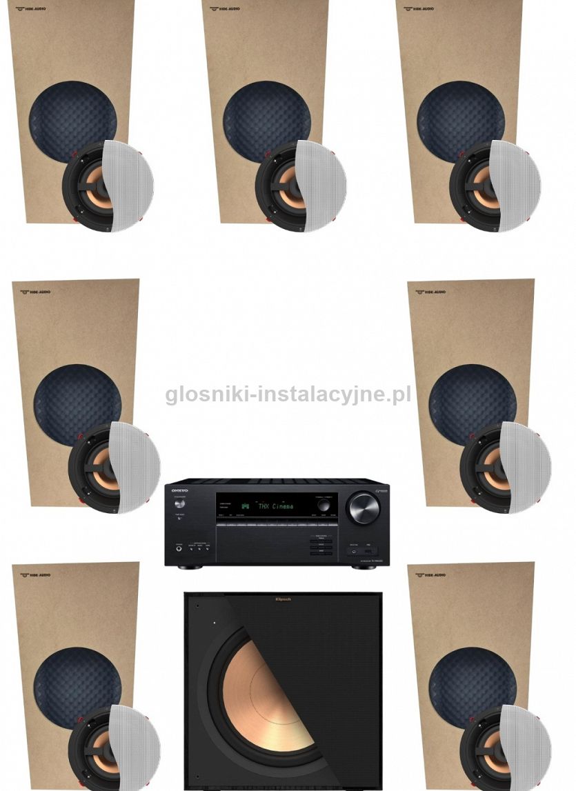 Nagłośnienie sufitowe Klipsch PRO-18RC kino domowe Atmos 5.1.2