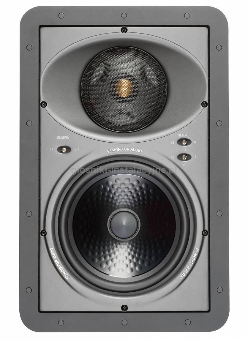 Monitor Audio W380-IDC - trójdrożny głośnik ścienny instalacyjny podtynkowy prostokątny.