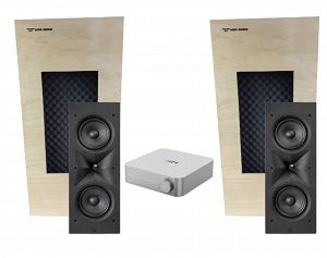 Zestaw nagłośnienia stereo 2.1 JBL Stage 250WL ścienne głośniki