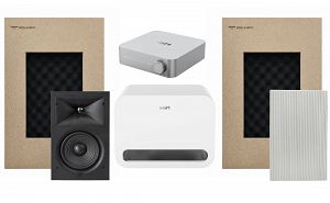 Zestaw nagłośnienia stereo 2.1 JBL Stage 260W ścienne głośniki