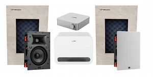 Zestaw nagłośnienia stereo 2.1 JBL Studio 6 6IW ścienne głośniki