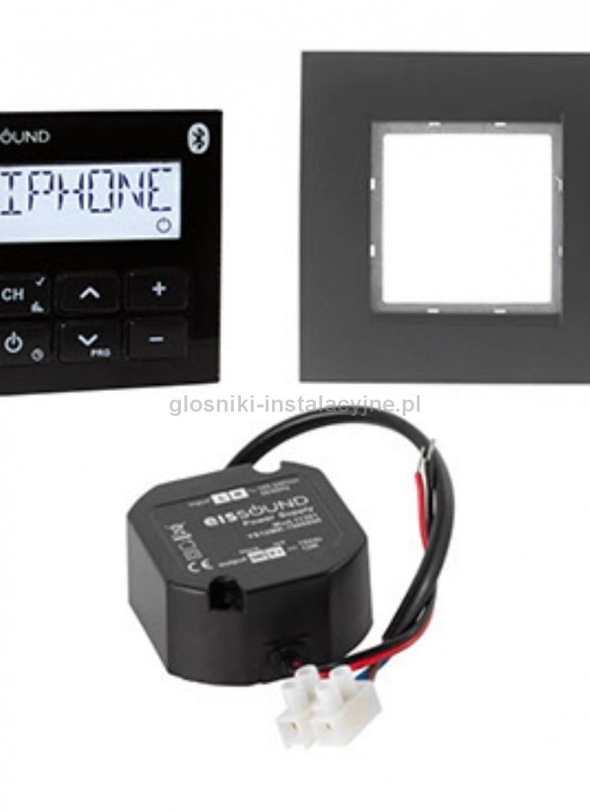 Uruchamianie światłem - Bluetooth + FM = Radio Eissound In-wall Premium czarne