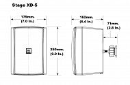 JBL Stage XD-5 głośnik zewnętrzny White Para - 5