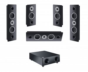 Heco Ambient 44F/22F/88F kino domowe 5.1 / naścienne Black