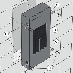 Obudowa akustyczna Hide-Audio - subwoofer podtynkowy