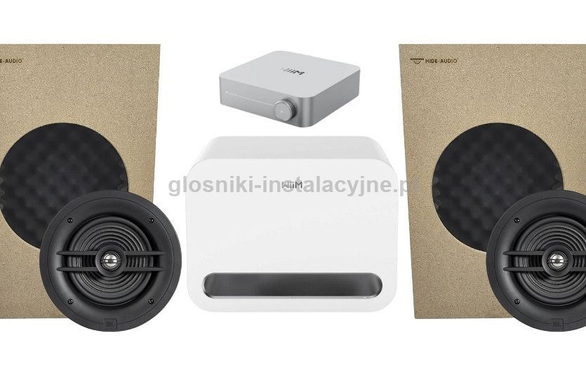 Zestaw nagłośnienia stereo 2.1 JBL Stage 280C sufitowe głośniki