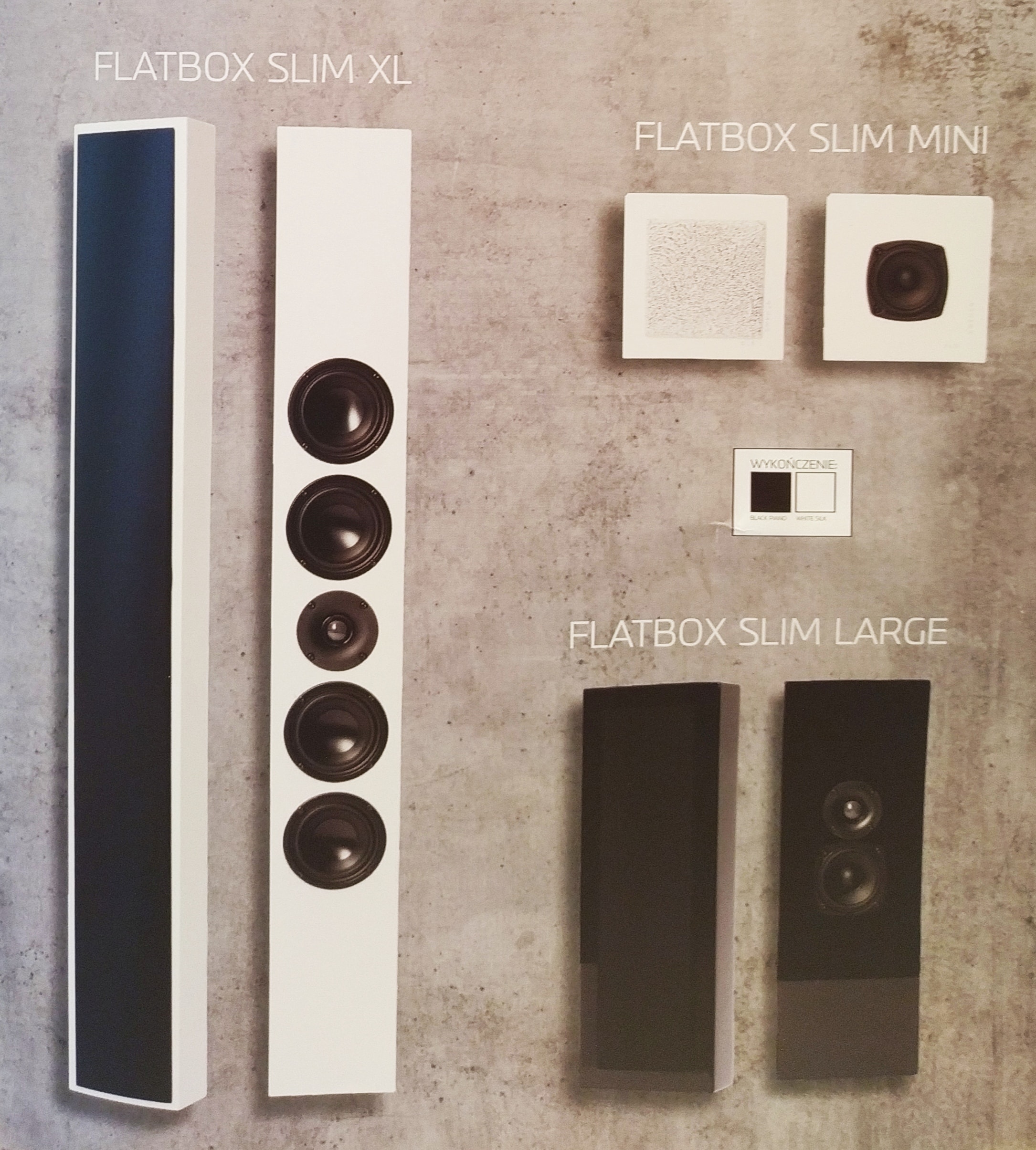 DLS Flatbox Slim rozmiary głośników