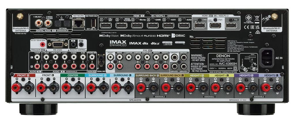 Denon AVC-X3900H back 
