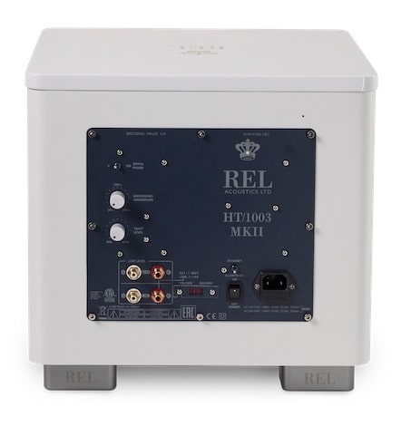 Rel HT 1003 MKII subwoofer White back