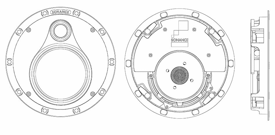 Sonance VP52R UTL drawning